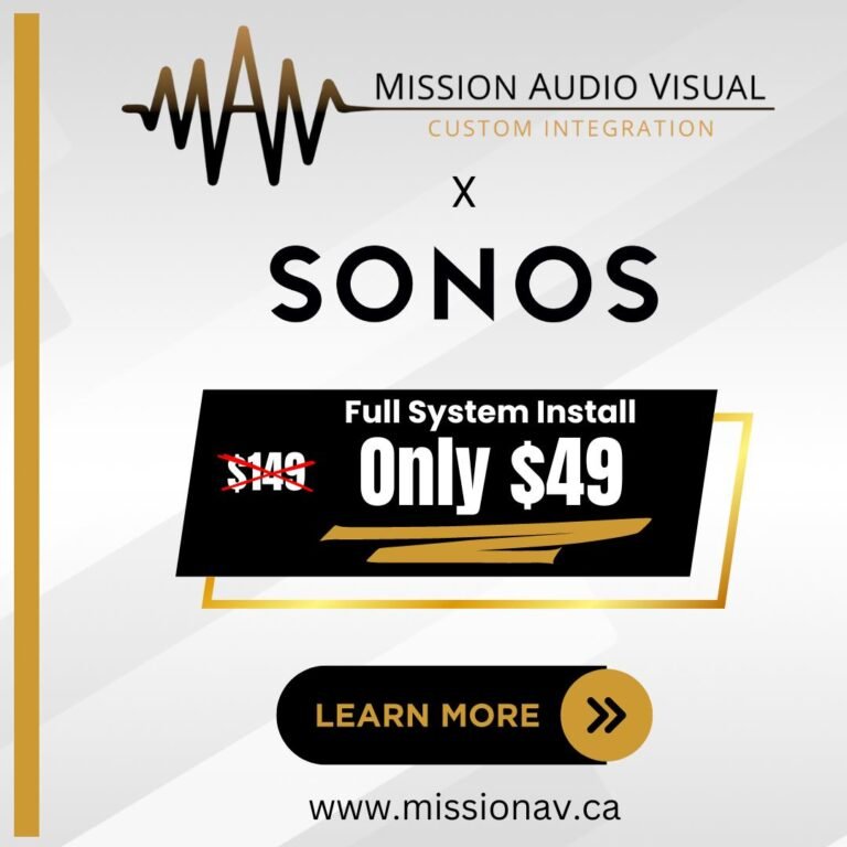 Sonos Install Special Sale by Mission Audio Visual